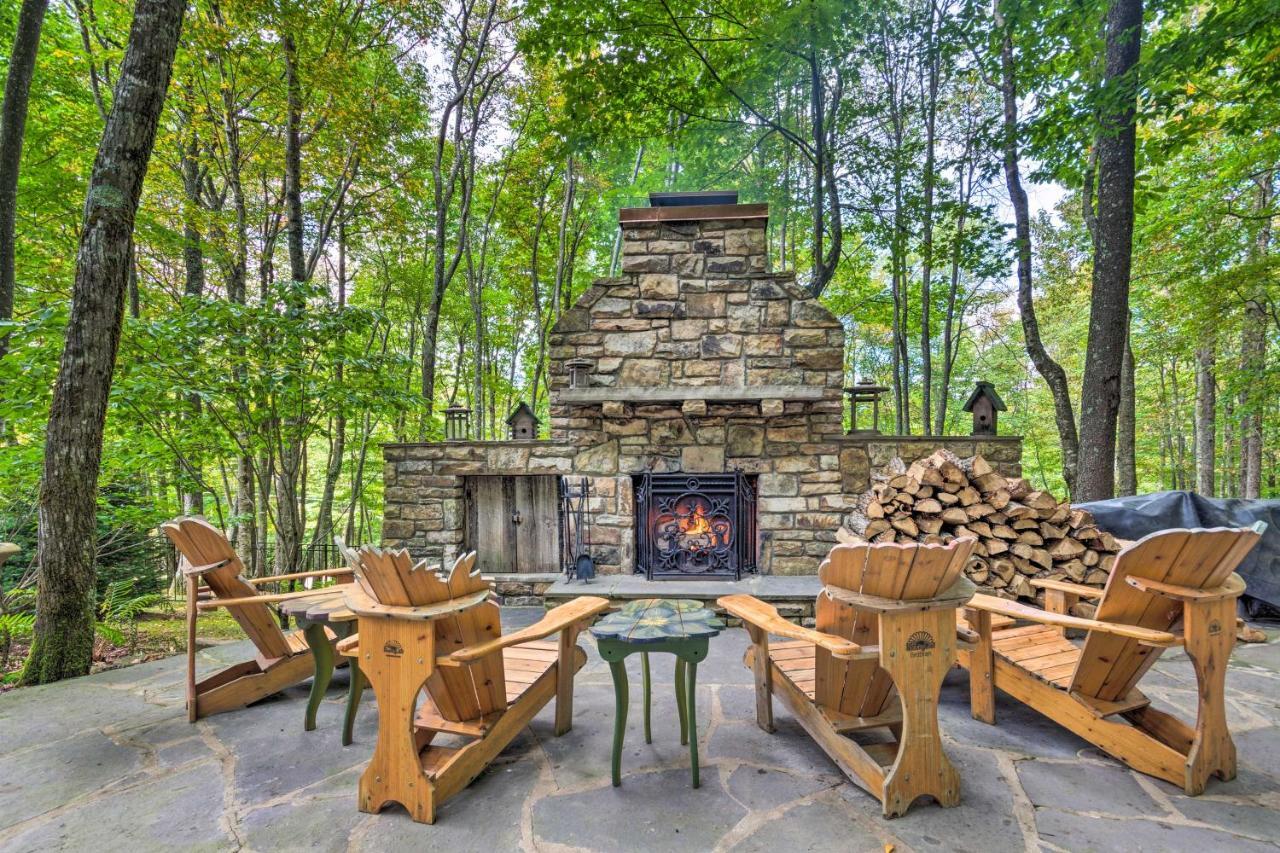 Villa Stunning Beech Mountain Cabin With Porch And Hearth Exterior foto