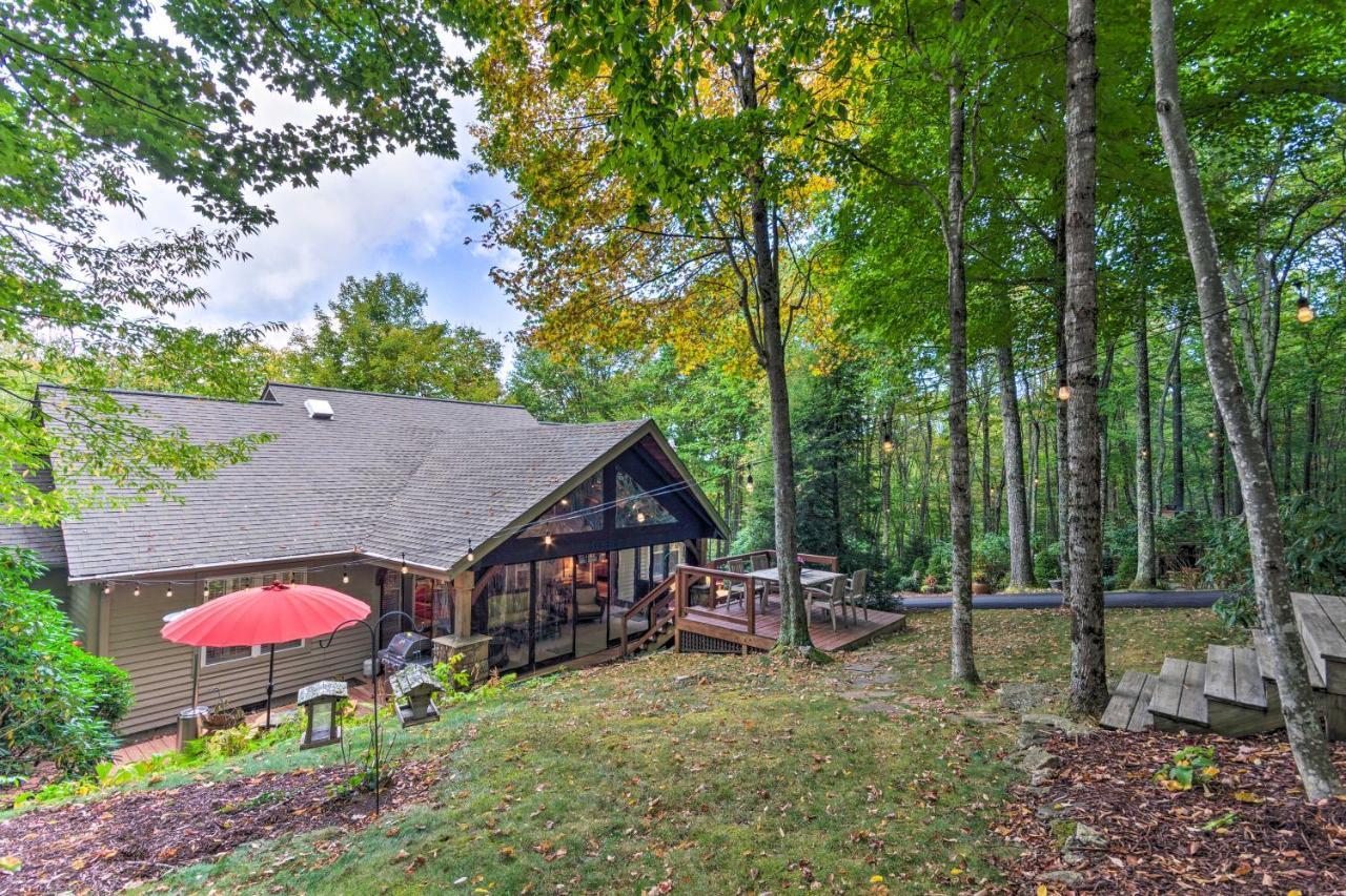 Villa Stunning Beech Mountain Cabin With Porch And Hearth Exterior foto